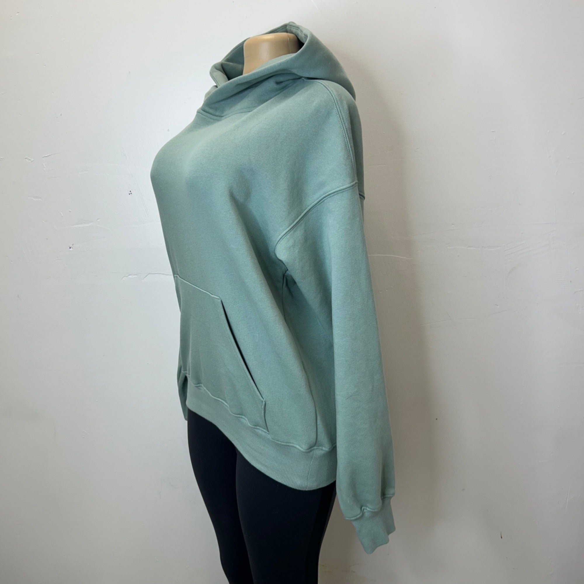 K-73 Wild Fable Women's Small Oversized Hooded Pullover Sweatshirt- Sage Green