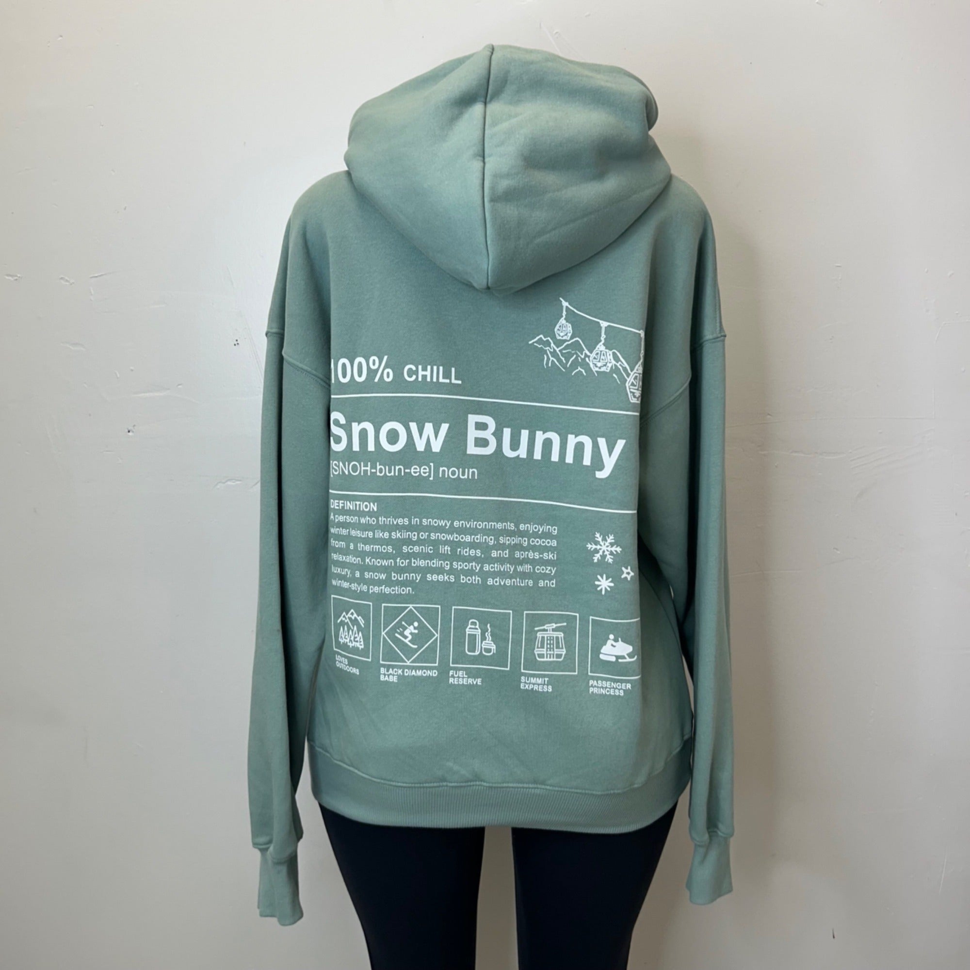 K-73 Wild Fable Women's Small Oversized Hooded Pullover Sweatshirt- Sage Green