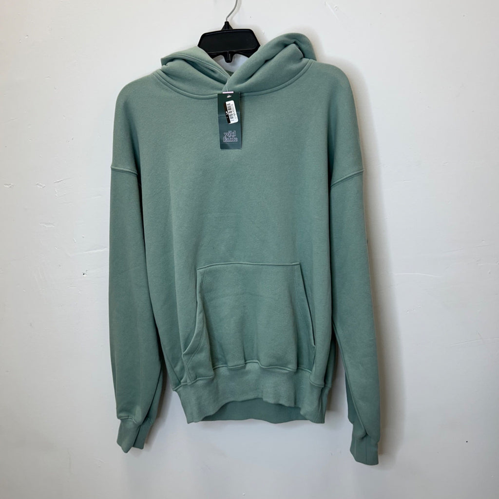 K-73 Wild Fable Women's Small Oversized Hooded Pullover Sweatshirt- Sage Green