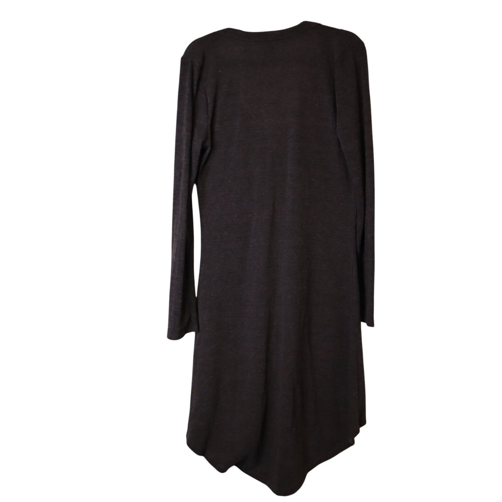 DG-179 Delirious Los Angeles Button-Front Women's Longline Cardigan Brown Size XL