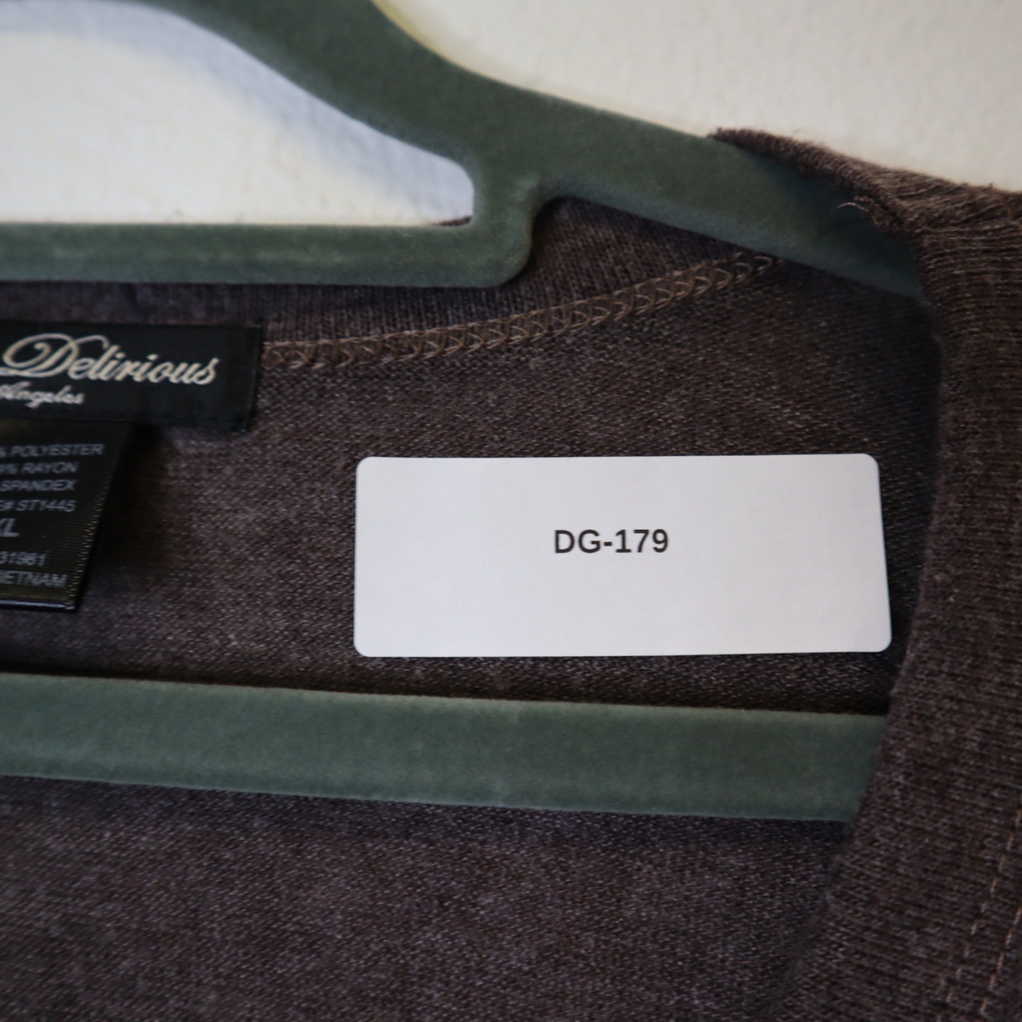 DG-179 Delirious Los Angeles Button-Front Women's Longline Cardigan Brown Size XL
