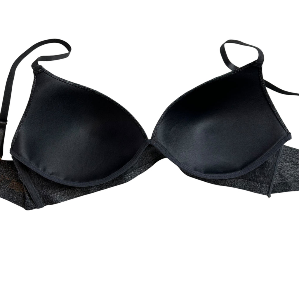 Danskin Padded Wire-Free Bra Women's Size 36C Seamless Gray