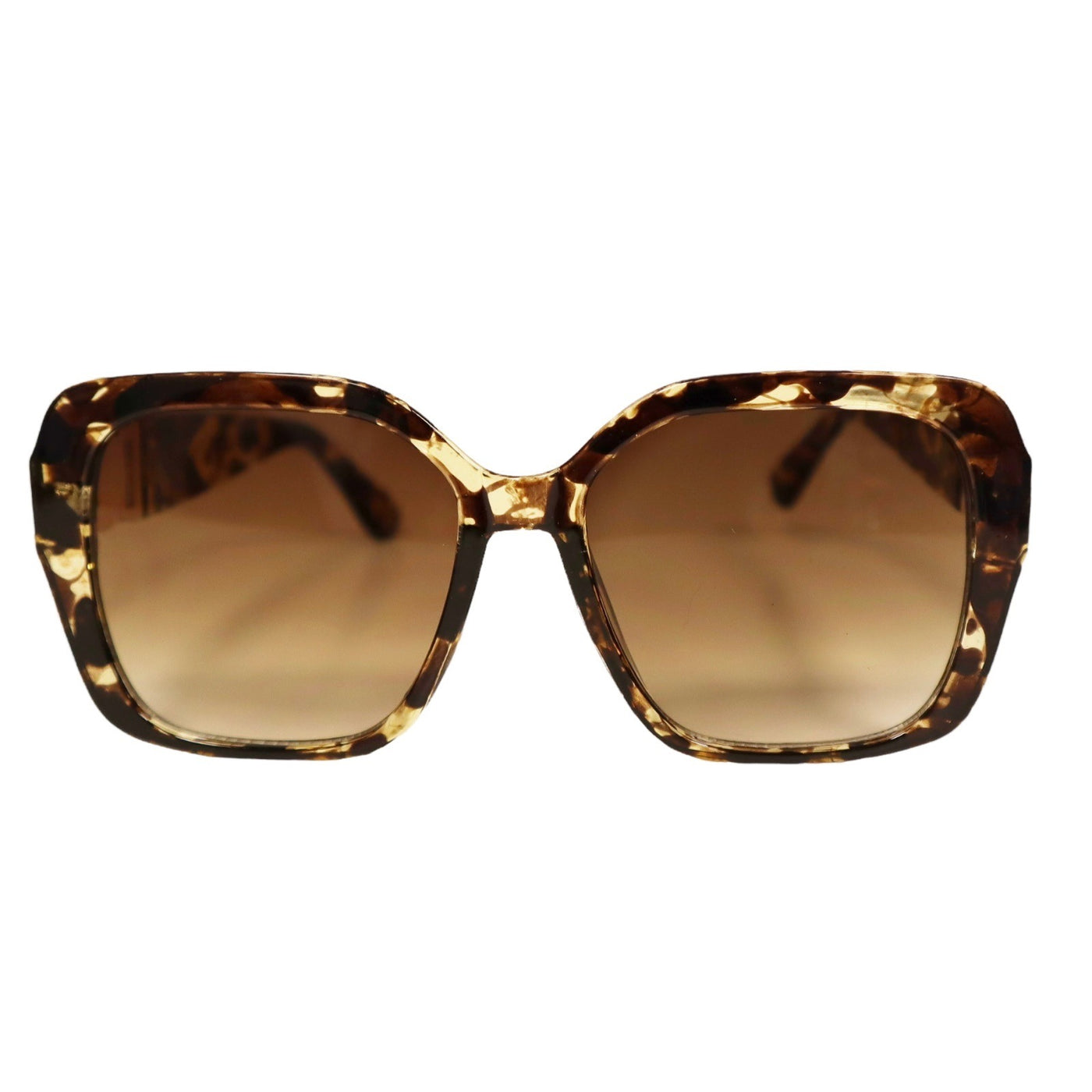 VG Designer Classy Jaguar Emblem Yellow Animal Print Square Frame Sunglasses