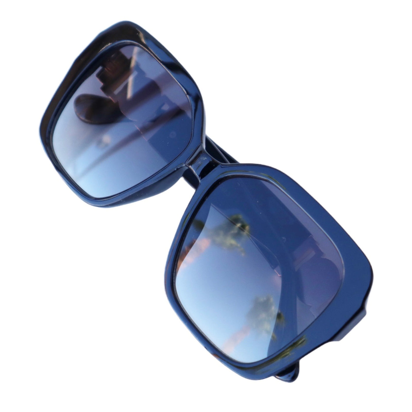 VG Designer Luxury Collection, Classy Jaguar Emblem Black Square Frame Sunglasses for Women