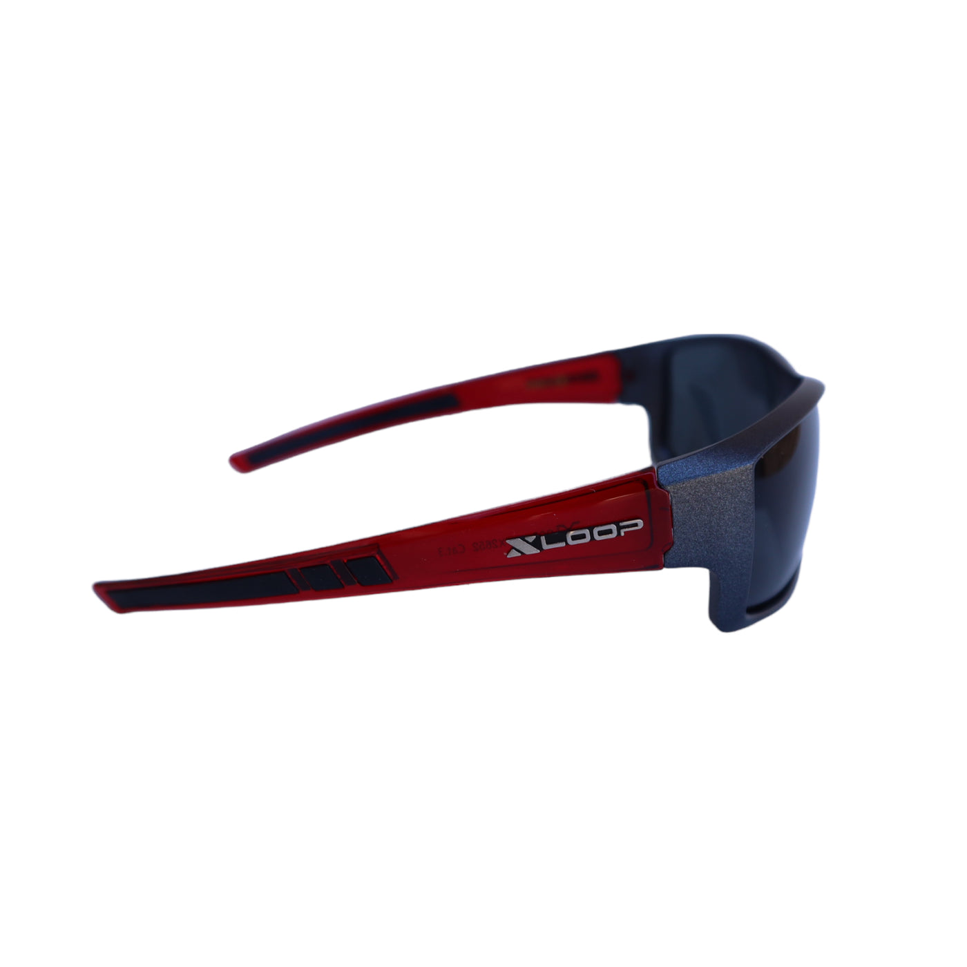 POLARIZED XLOOP Translucent RED Frame Unisex Sunglasses Polarized Lens