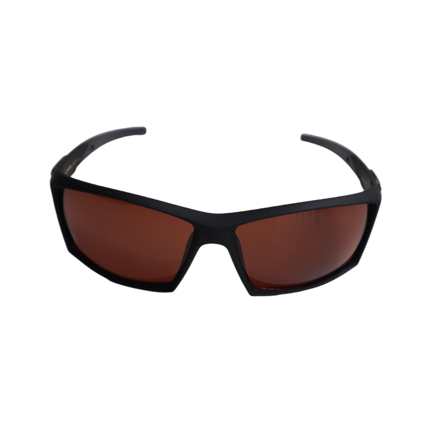 ROAD WARRIOR Anti-Glare Sunglasses BLACK Matte Frame High Definition Brown Lens