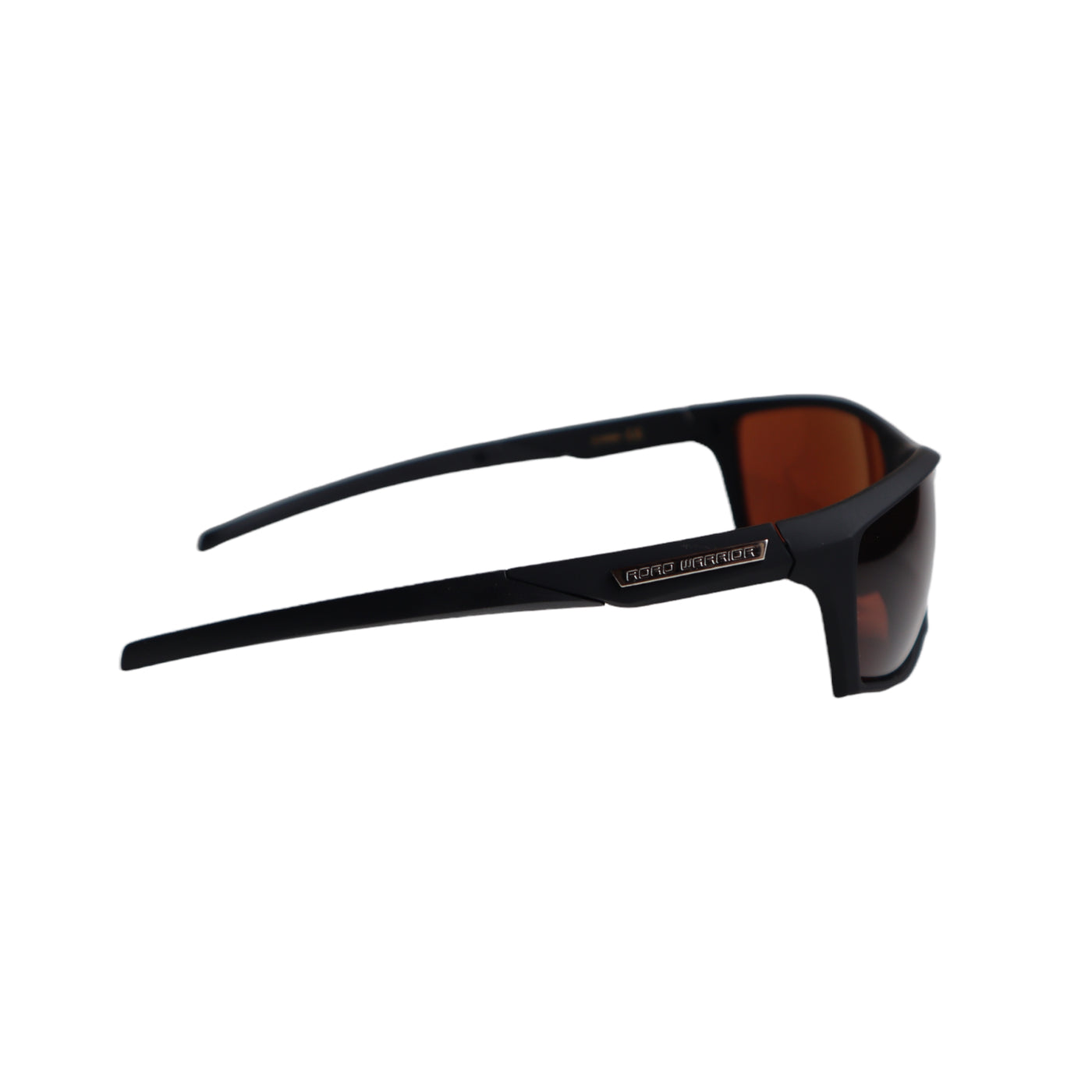 ROAD WARRIOR Anti-Glare Sunglasses BLACK Matte Frame High Definition Brown Lens