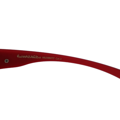BIOHAZARD UV400 CE Shock Resistant RED Frame Sunglasses w/ Reflective Lens