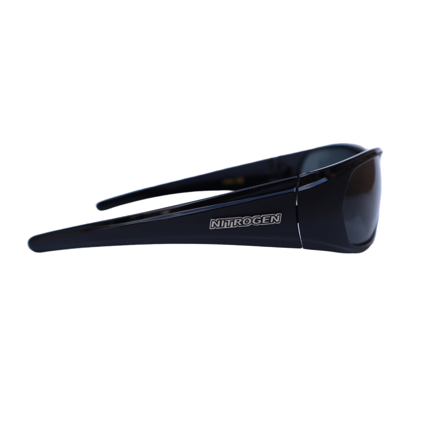 NITROGEN BLACK Color Opaque Acrylic Frame Sunglasses w/ BLUE Polarized Lens