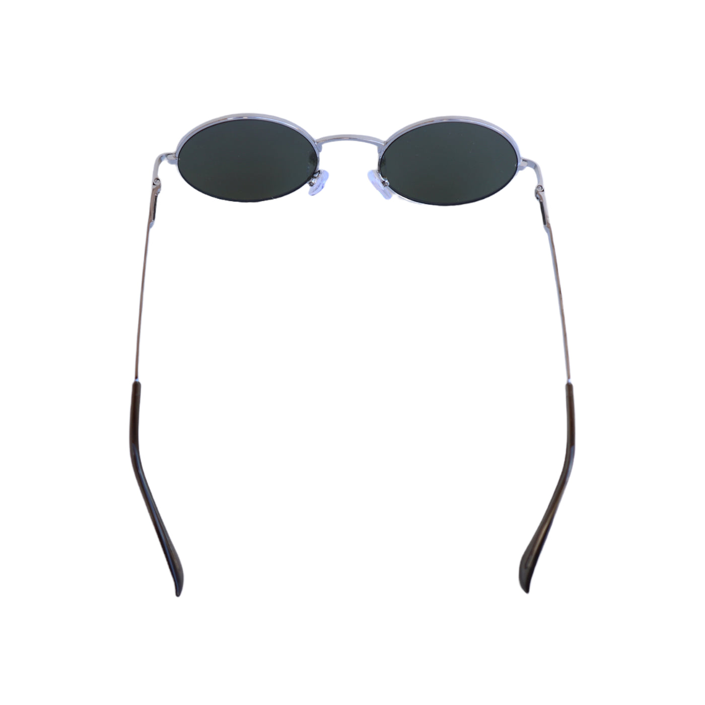 EyeDentification Circular All Metal Frame Sunglasses w/ Reflective YELLOW Lens