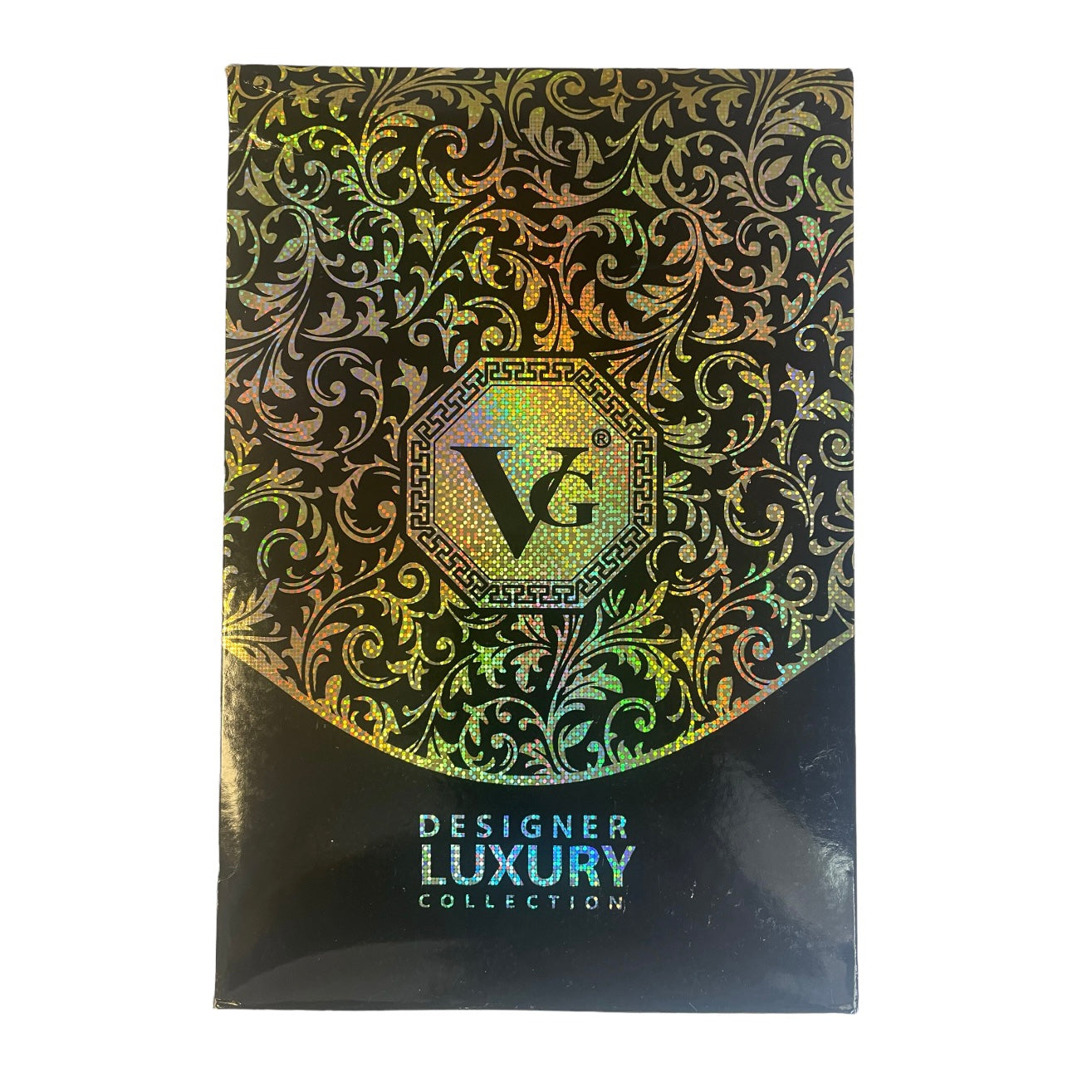 VG Luxury Collection BLACK Animal Print Square Frames w BLACK Lens Sunglasses