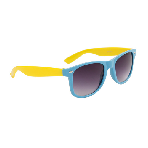 ISLAND VIBES California Classics Sunglasses Blue/Yellow Frame with Black Lens