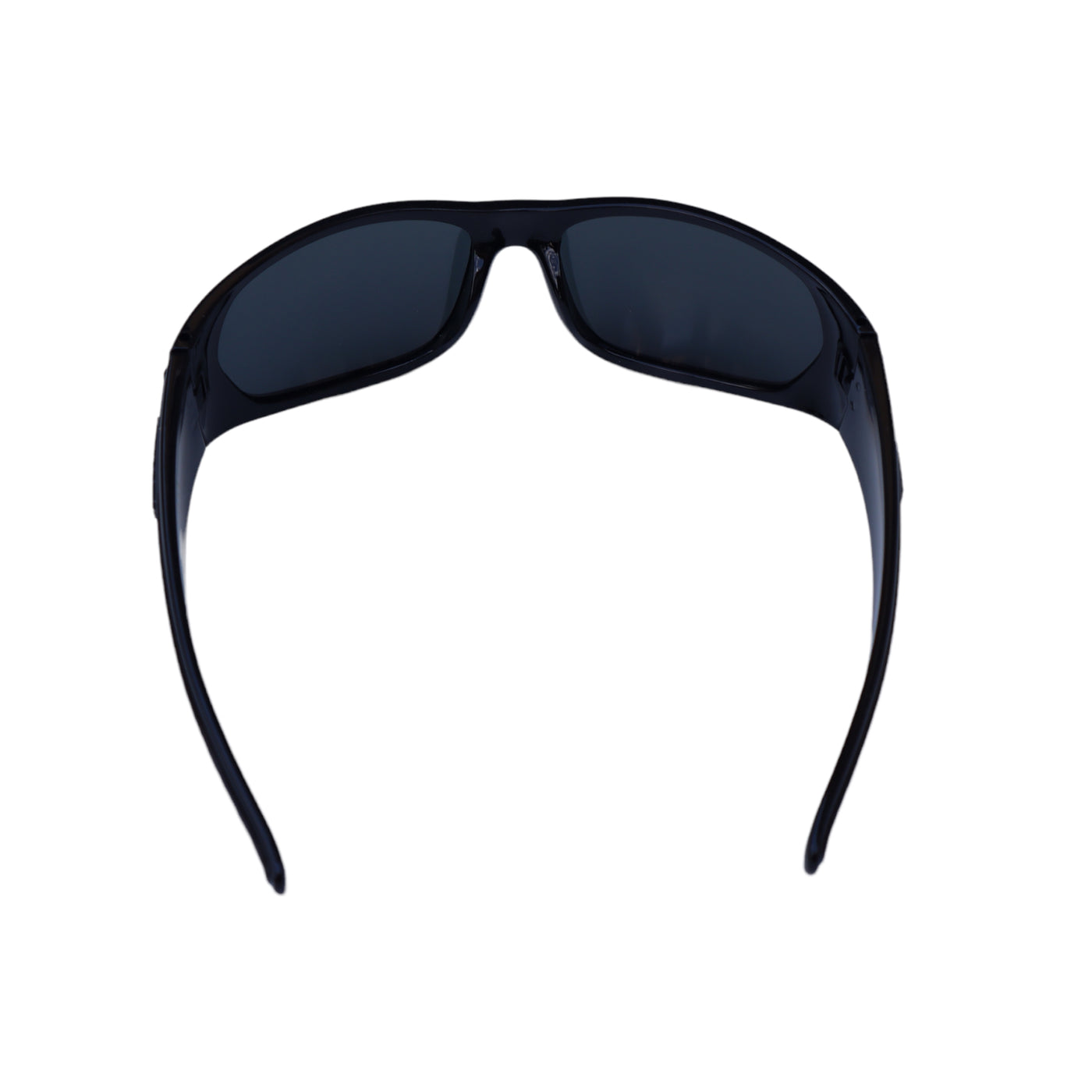 NITROGEN BLACK Color Opaque Acrylic Frame Sunglasses w/ BLUE Polarized Lens