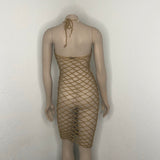 Nikita Naomi Handmade Beachwear Crochet Fishnet Cover-Up Dress