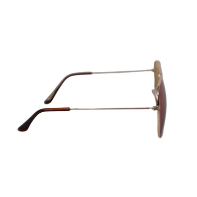 AIR FORCE AVIATOR SERIES ROSE GOLD Color Metal Frames Sunglasses w/ ROSE Lens