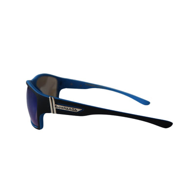 BIOHAZARD UV400 Shock Resistant BLUE Frame Sunglasses w/ Reflective Lens