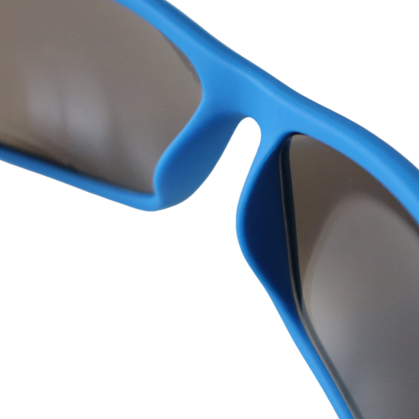 BIOHAZARD UV400 Shock Resistant BLUE Frame Sunglasses w/ Reflective Lens