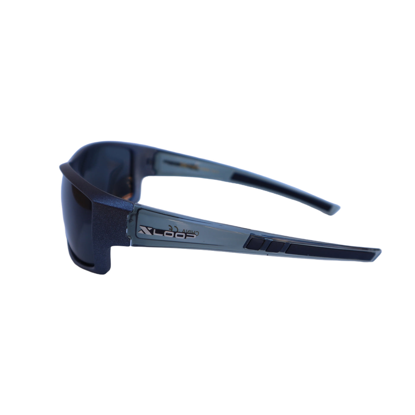 POLARIZED XLOOP Translucent BLACK Frame Drop Resistant Sunglasses Polarized Lens