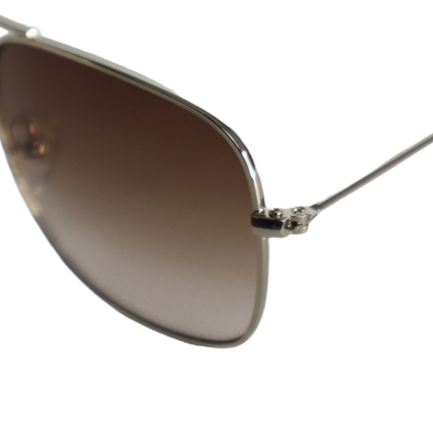 AIR FORCE AVIATOR SERIES SILVER Color Metal Frames Sunglasses w/ BROWN Lens
