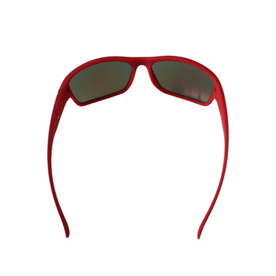 BIOHAZARD UV400 CE Shock Resistant RED Frame Sunglasses w/ Reflective Lens