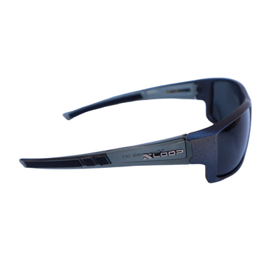 POLARIZED XLOOP Translucent BLACK Frame Drop Resistant Sunglasses Polarized Lens