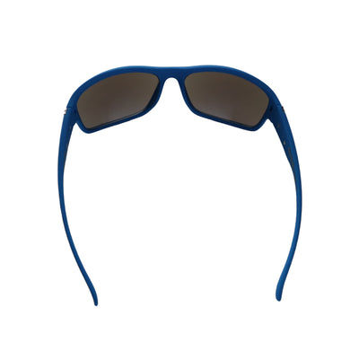 BIOHAZARD UV400 Shock Resistant BLUE Frame Sunglasses w/ Reflective Lens