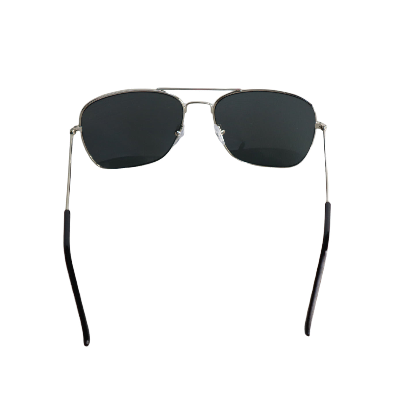AIR FORCE AVIATOR SERIES SILVER Color Metal Frames Sunglasses w/ BLACK Lens