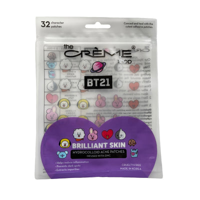 The Creme Shop Brilliant Skin Hydrocolloid Acne Patches infused with Zinc, 32 CT